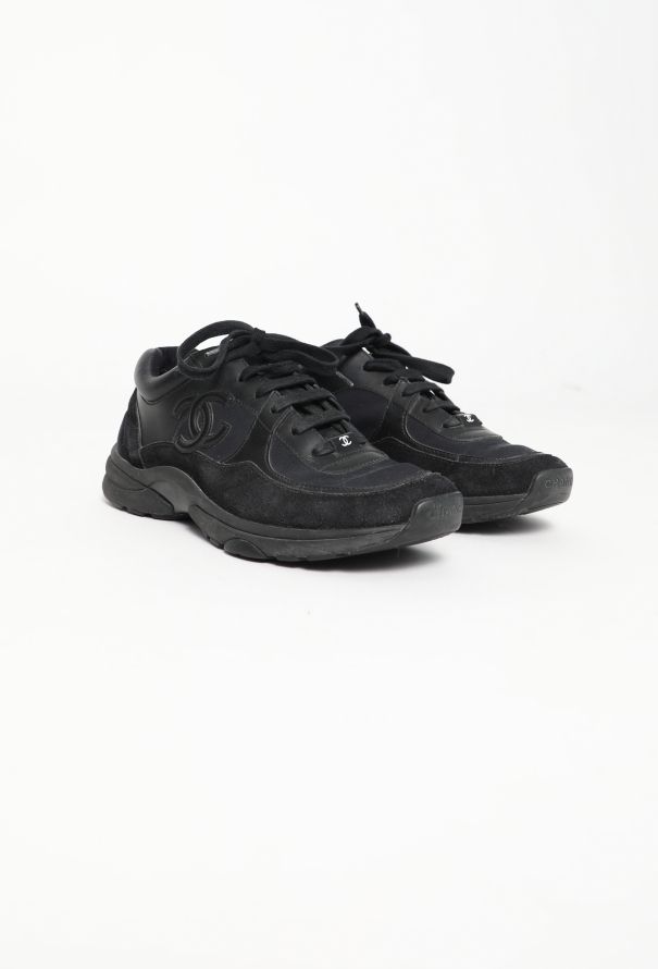 Chanel 2021 Suede Trim 'CC' Sneakers - 3