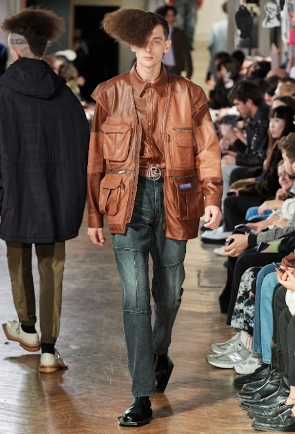 Martine Rose F/W 2020 Charcoal grey Raised Seam Jeans - 2