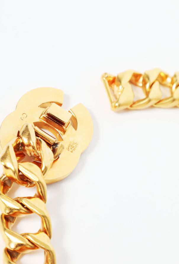 Chanel S/S 1995 Embellished 'CC' Chainlink Belt - 4