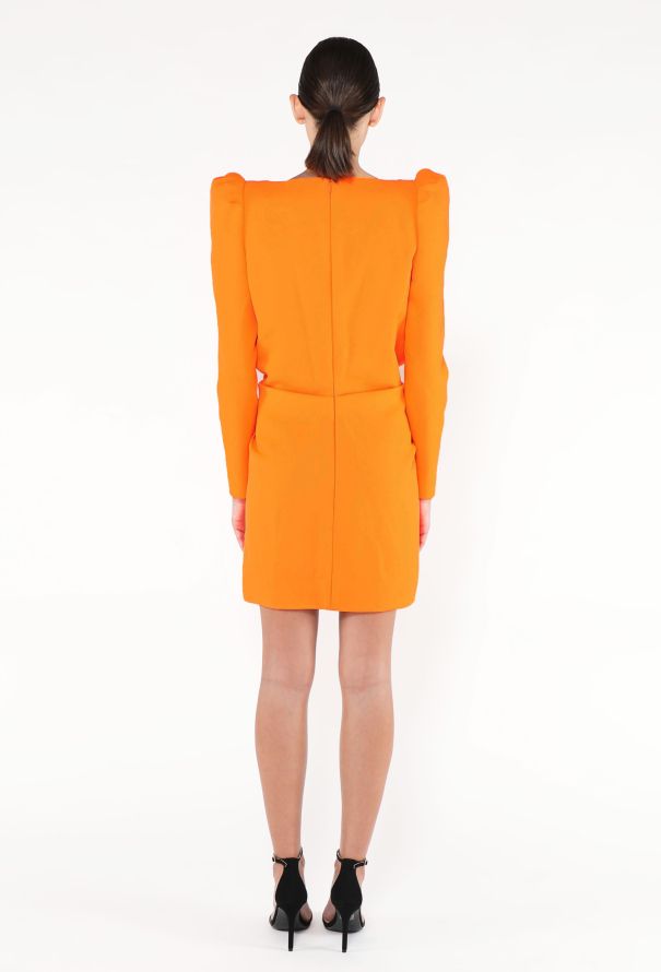 Saint Laurent F/W 2019 Sculpted Shoulder Dress - 5