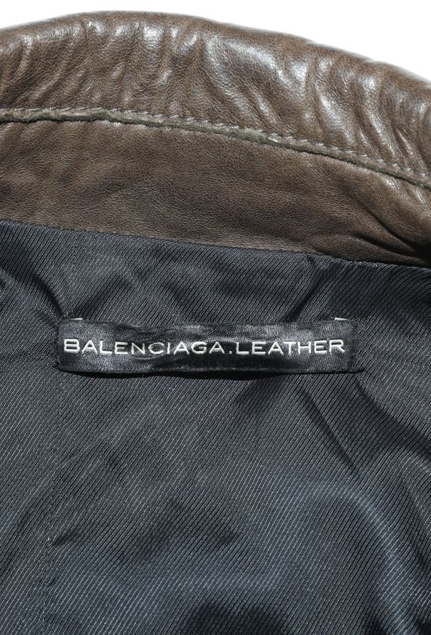 Balenciaga Lambskin Biker Jacket - Brown (2009) - 7