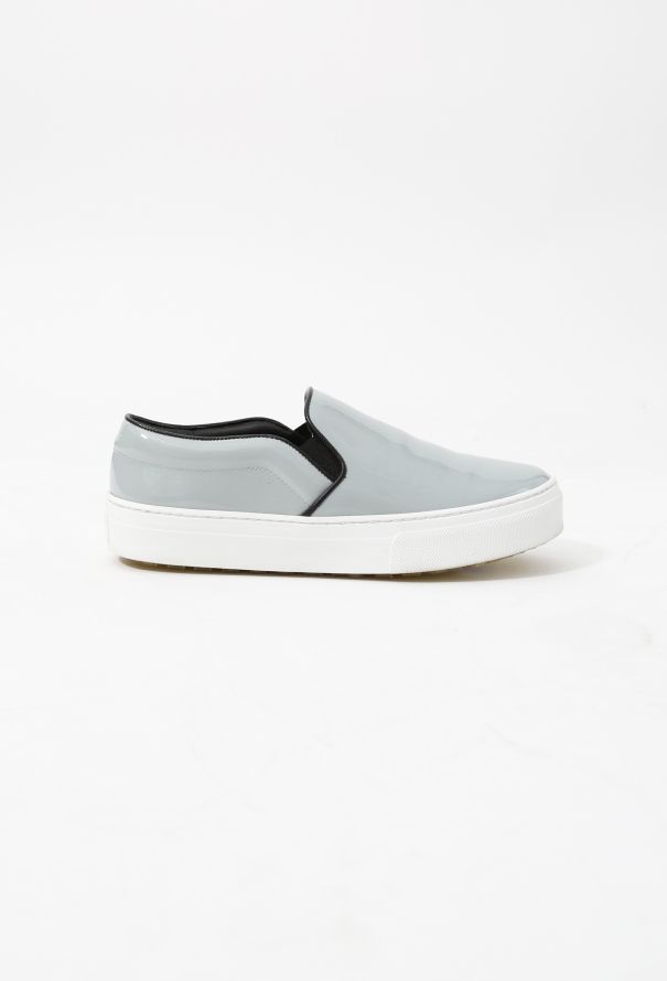 Céline Sky Blue Patent Slip-On Sneakers - 1