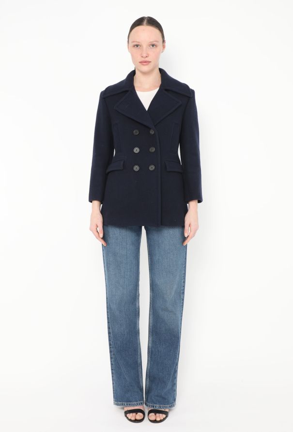 Céline 2010 Felted Wool Peacoat - 3