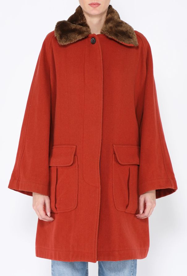 Romeo Gigli 1993 Faux Shearling Peacoat - 3