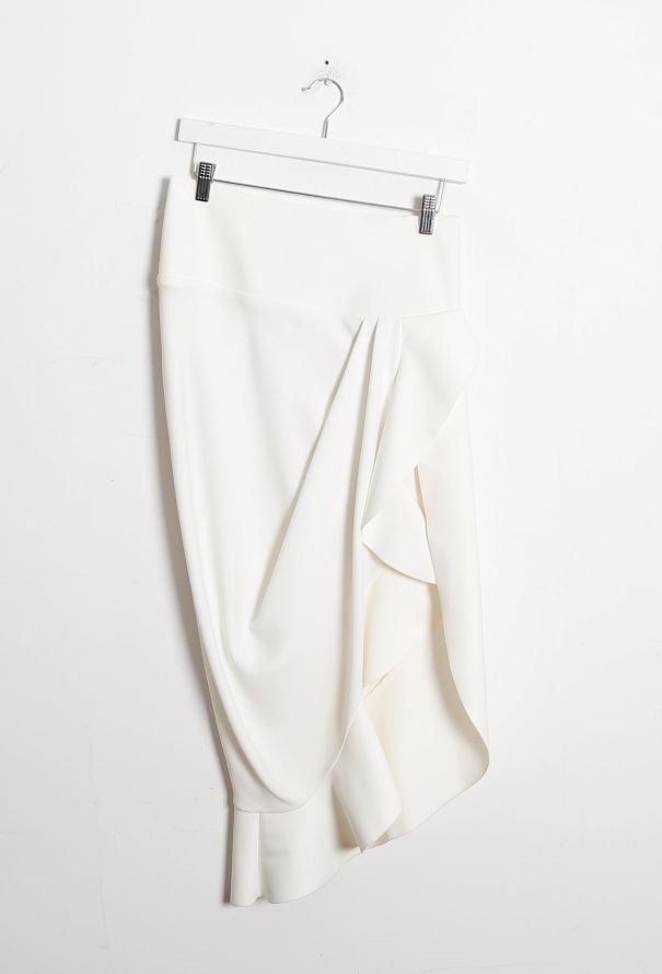 Balenciaga 2013 Draped Flamenco Silk Skirt - 7