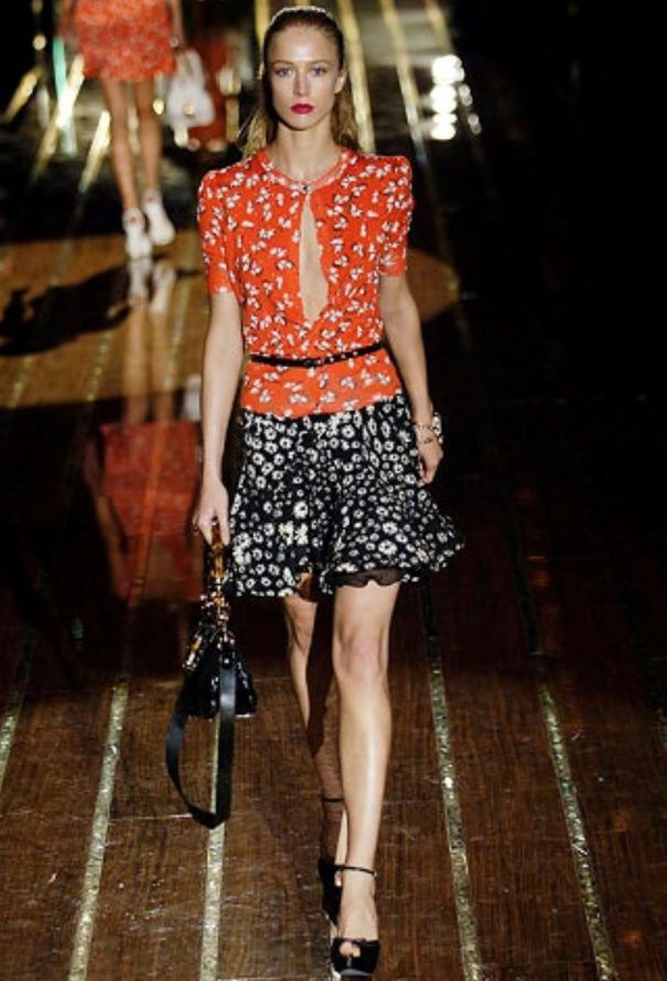 Gucci S/S 2006 Floral Ruffle Blouse - 2