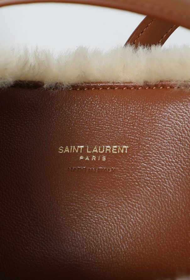 Saint Laurent Le 37 Shearling Bucket Bag - 14
