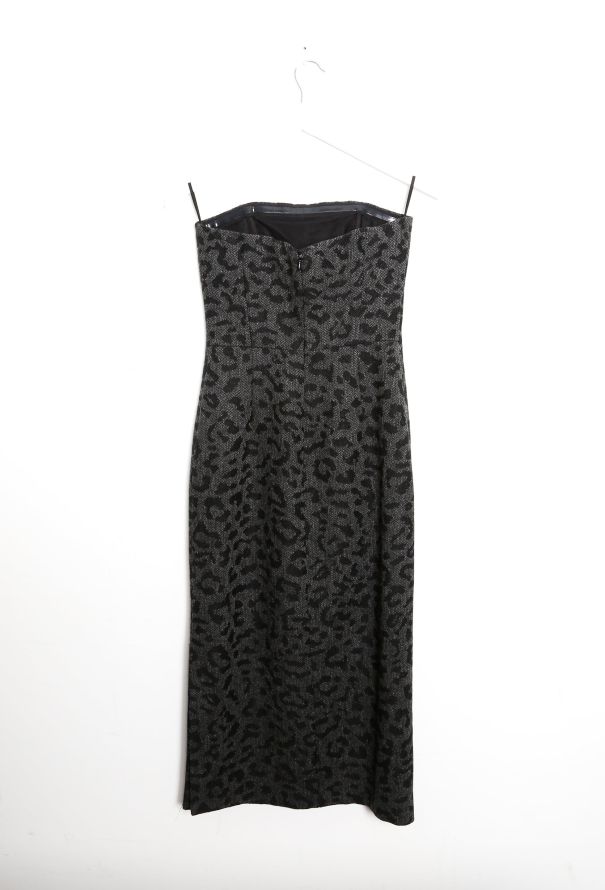 Valentino F/W 2020 Leopard Print Bustier Dress - 8
