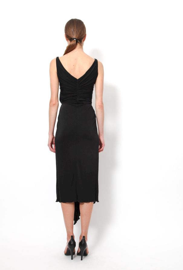 Givenchy V-neck Pleated Dress - 4