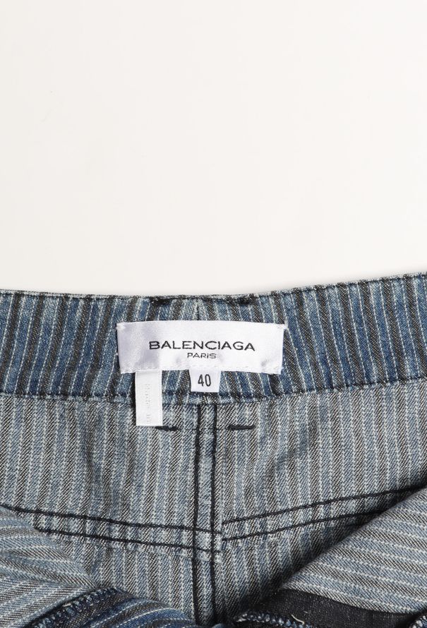 Balenciaga Early 2000s Denim Cargo Skirt - 5