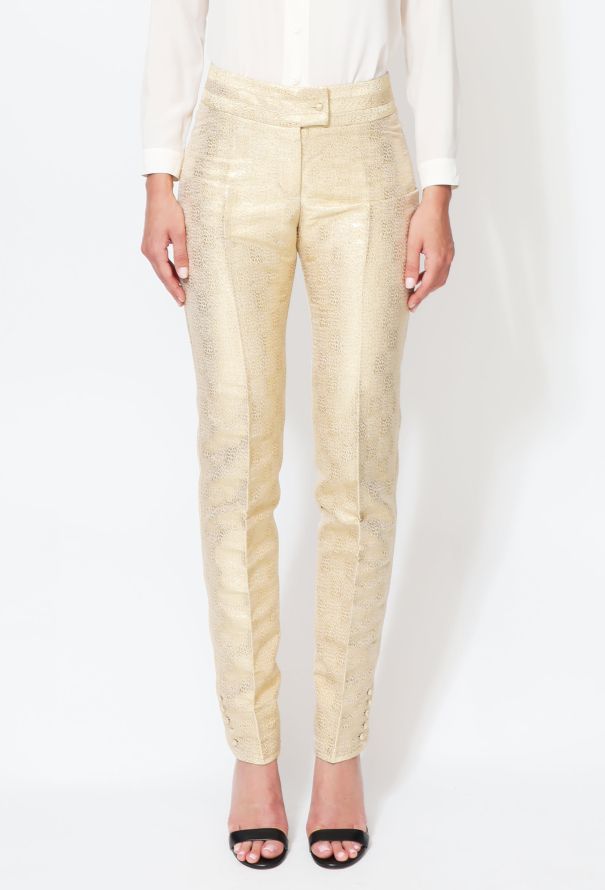 Dior Resort 2008 Metallic Brocade Trousers - 3
