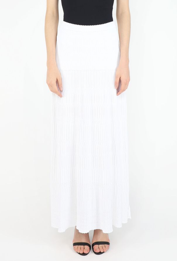 Alaïa S/S 2012 Ribbed Knit Maxi Skirt - 4