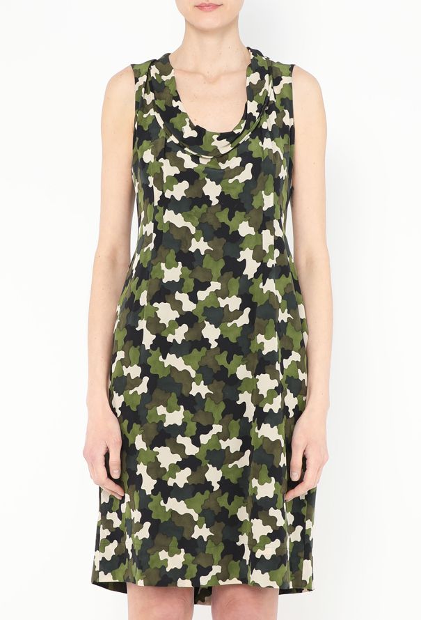 Prada Pre-Fall 2010 Draped Camo Dress - 3
