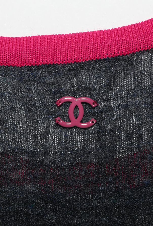 Chanel Ribbed 'CC' Jersey T-Shirt - 5