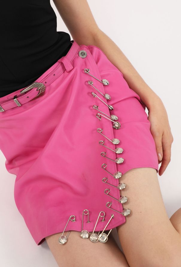 Gianni Versace Safety Pin Leather Skirt, S/S 1994 - 8