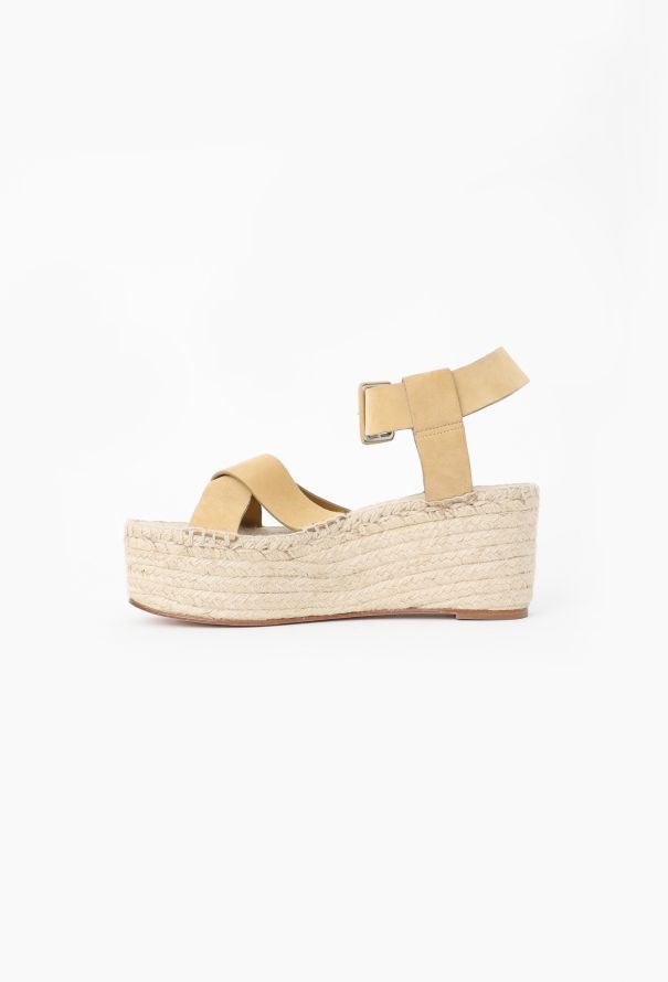 Céline Suede Platform Espadrilles - 4