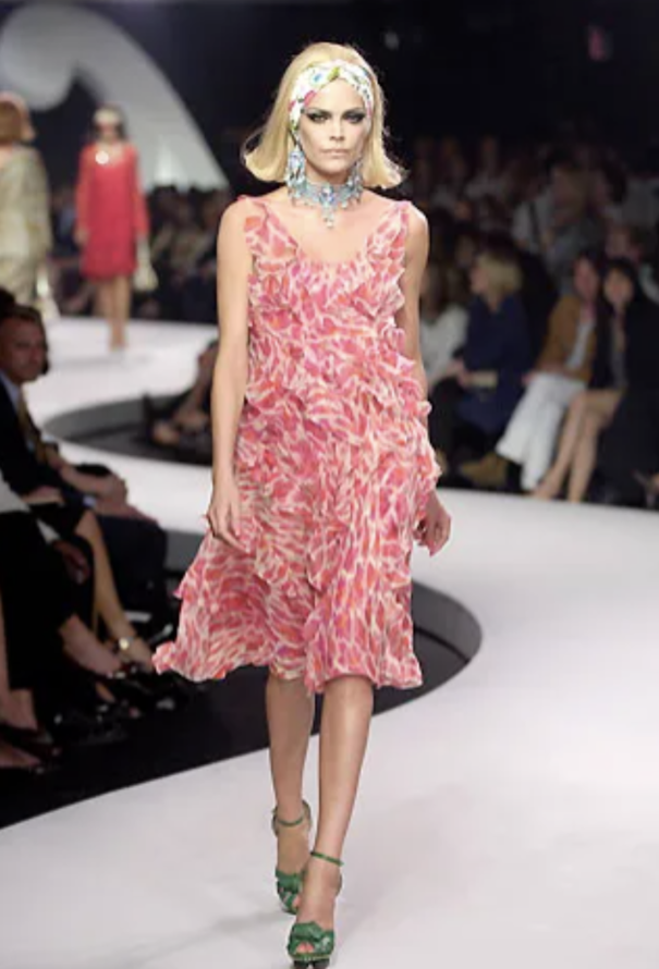 Dior Resort 2008 Ruffled Chiffon Dress - 2