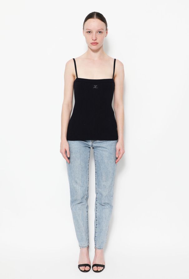 Courrèges F/W 2021 Knitted Ribbed Top - 3