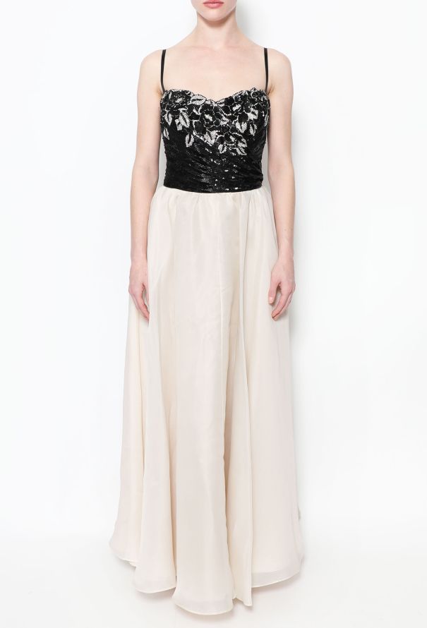 Jean-Louis Scherrer Couture '70s Embellished Bustier Gown - 3