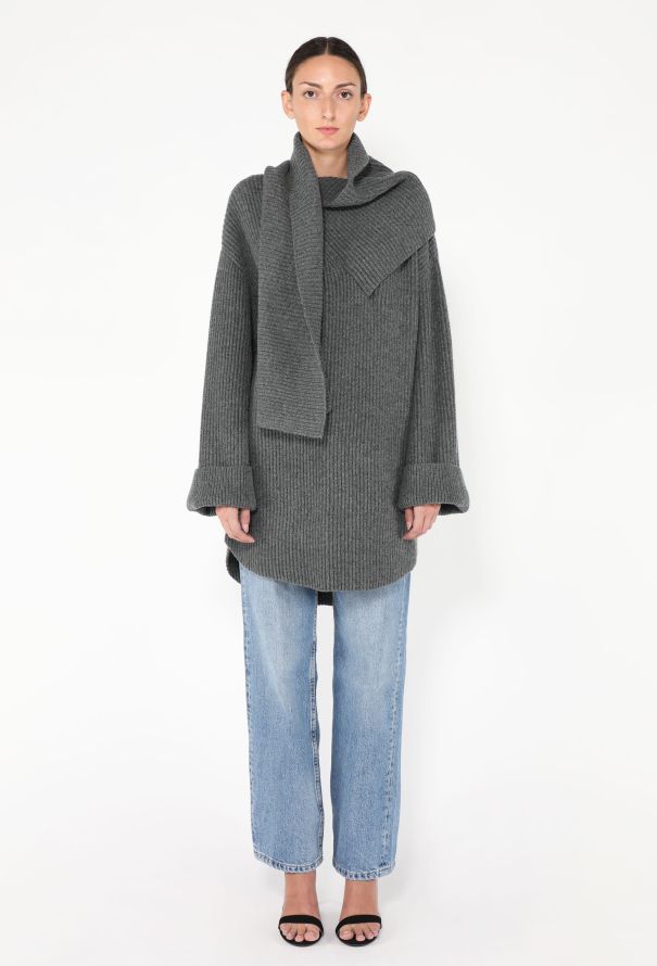 Toteme F/W 2024 Draped Scarf Sweater - 4