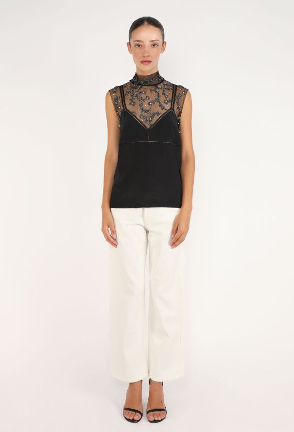 Dries Van Noten Embellished Silk Top, F/W 2023 - 3