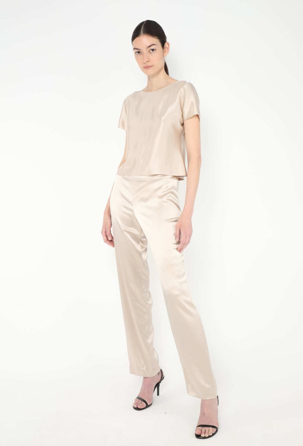 Chanel Charmeuse Cap-Sleeve Ensemble - 4