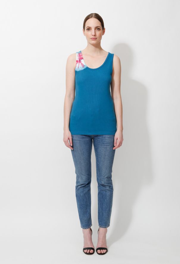 Calvin Klein S/S 2019 Blue Tie Dye Tank - 3