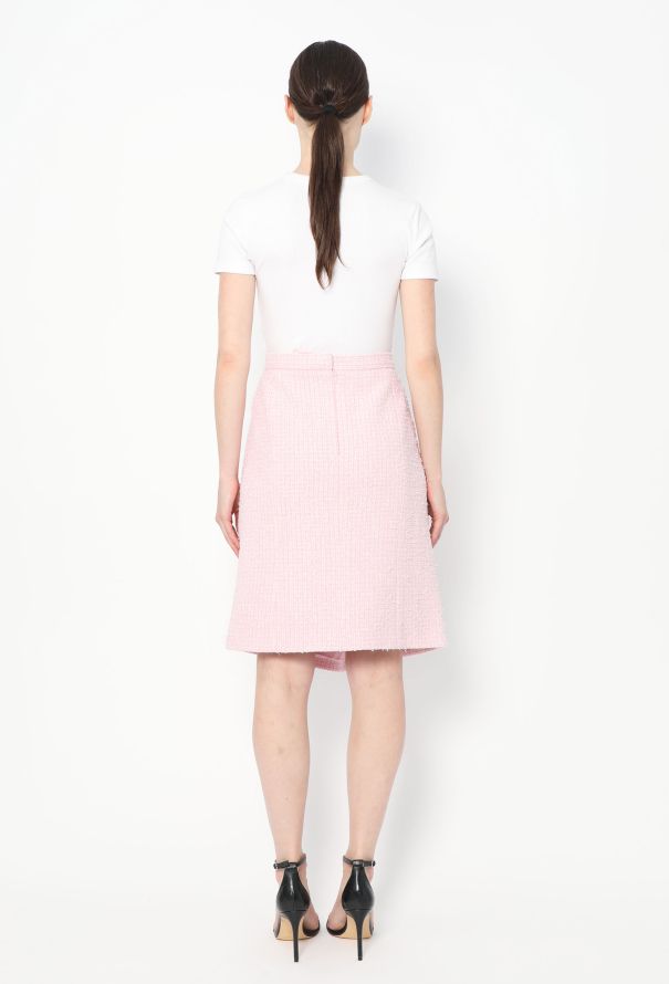 Chanel 2020 Frayed Tweed Skirt - 5
