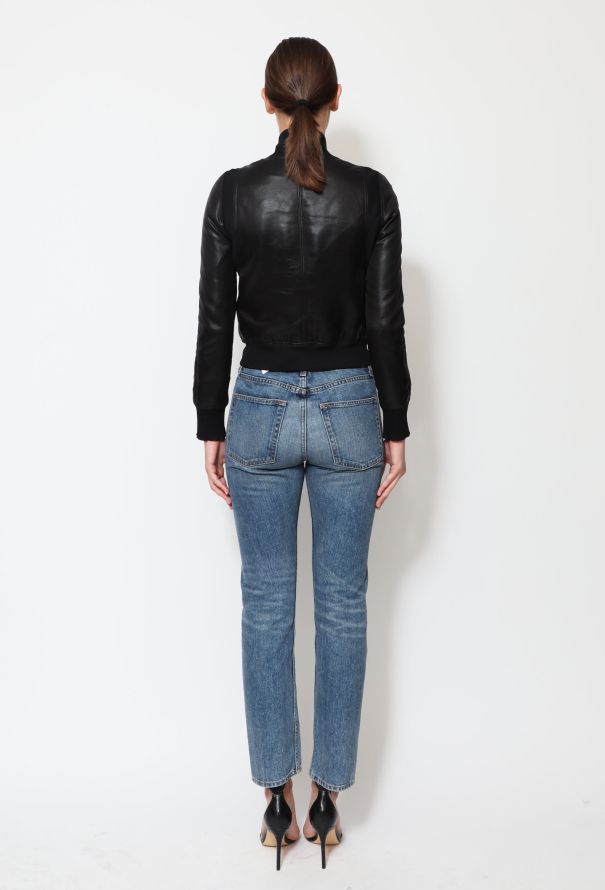 Paco Rabanne Satin Ribbed Bomber Jacket - 4