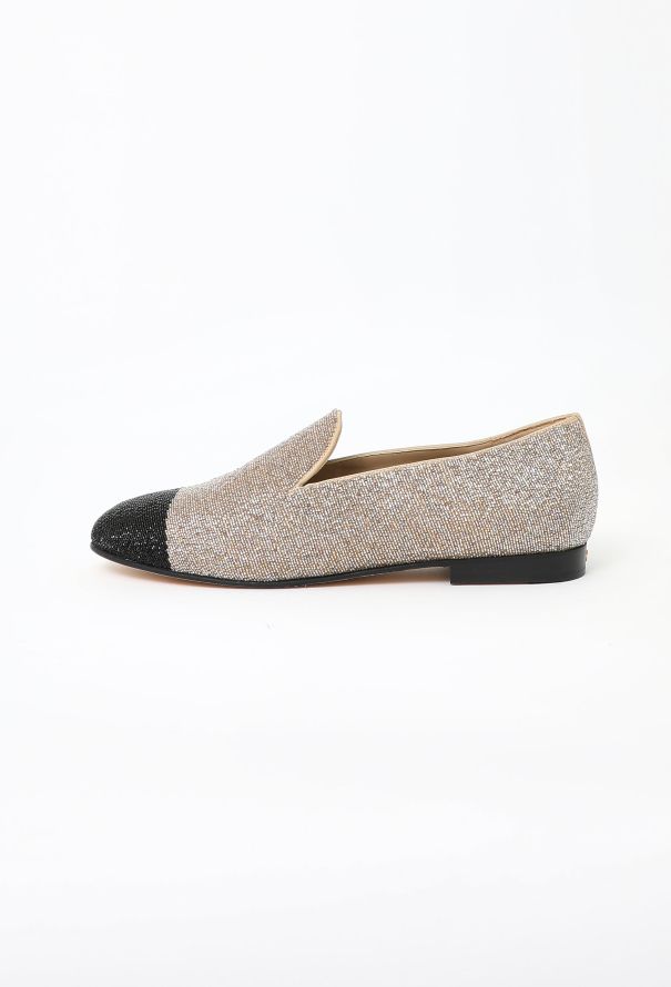 Chanel 2021 Bicolor Embellished Loafers - 4