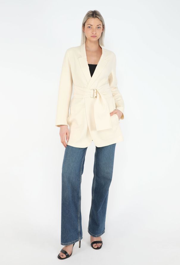 Hermès Double-Face Cashmere Belted Jacket - 5
