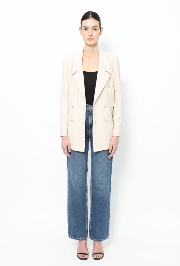 Chanel 1997 Notched 'CC' Pocket Jacket - 2