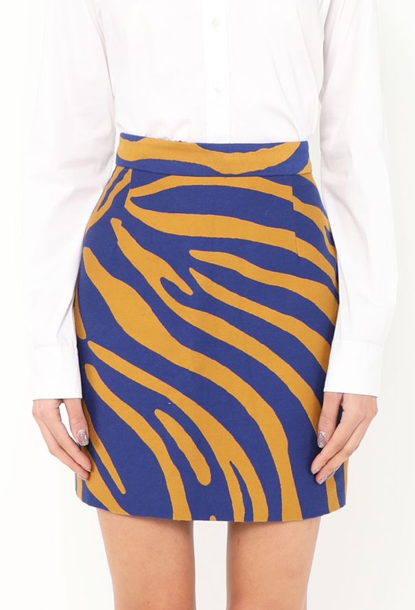 Proenza Schouler S/S 2022 Zebra Twill Skirt - 3