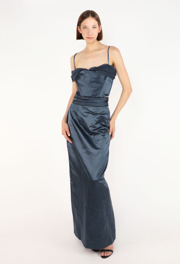 Chloé Silk Charmeuse Corset Ensemble, 1990s - 3