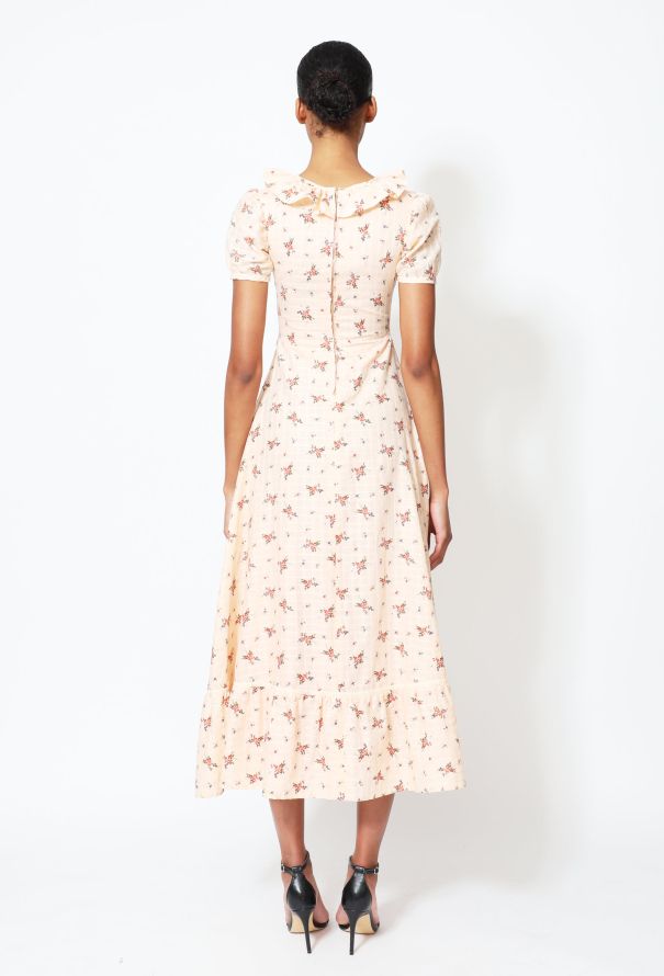 60's Floral Prairie Dress - 5