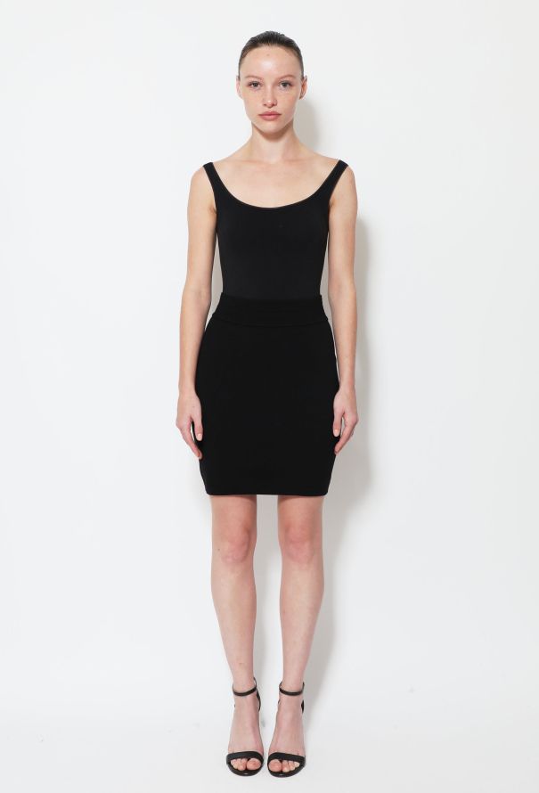 Alaïa 90s Classic Knit Skirt - 1