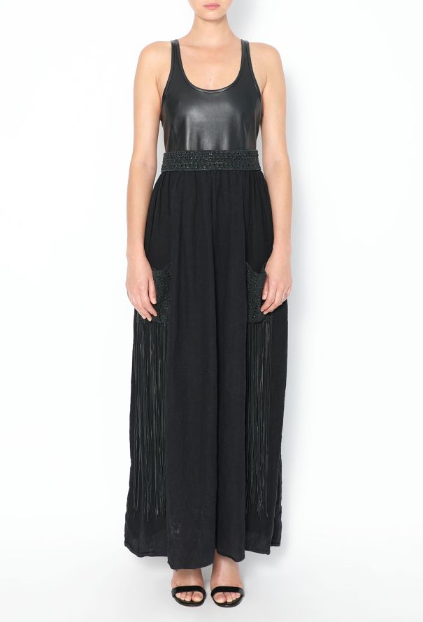 Chloé Resort 2022 Linen Fringe Maxi Dress - 2
