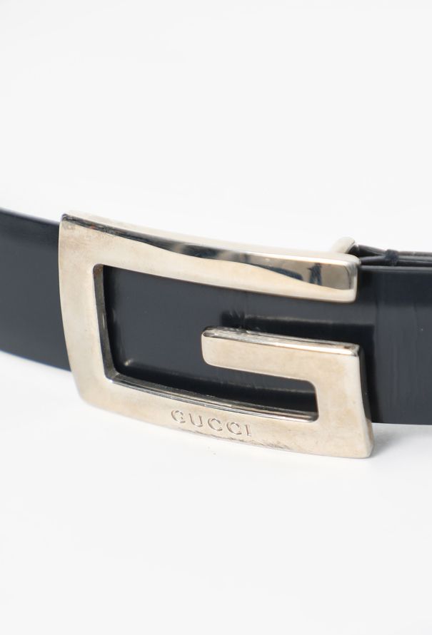 Gucci G Patent Leather Belt, F/W 1995 - 4
