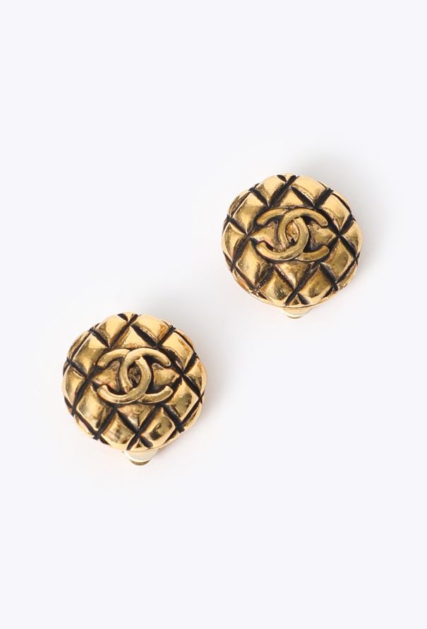 Chanel Quilted 'CC' Clip-On Earring, 1992 - 2