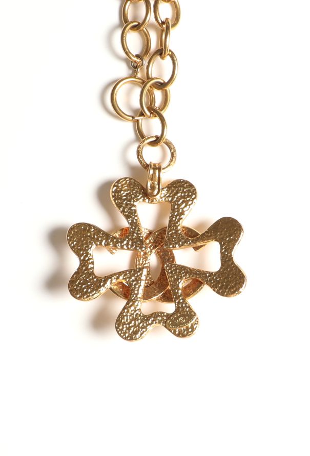 Chanel RARE 1994 'CC' Lucky Clover Necklace - 6
