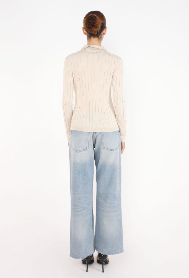 The Row Chicco Merino Ribbed Cardigan - 4