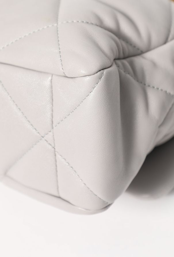 Chanel 2021 Grey 19 Large Flap Bag - 10