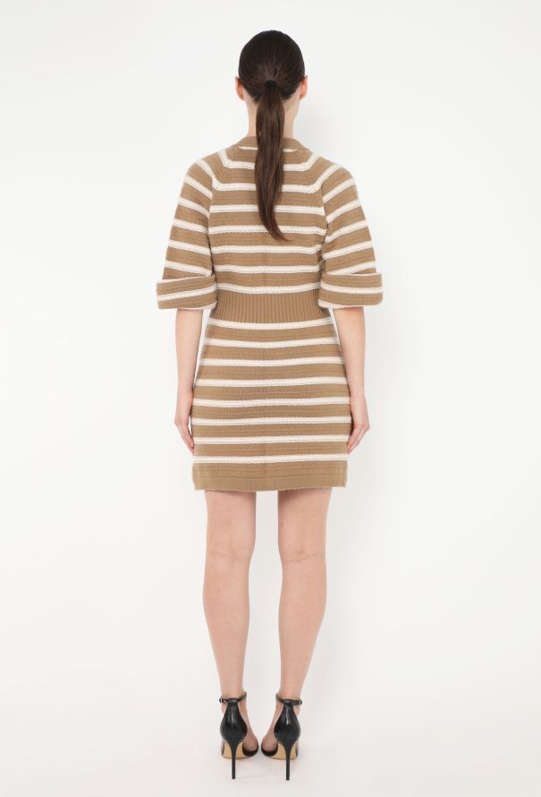 Chanel S/S 2015 Striped Cashmere Dress - 6
