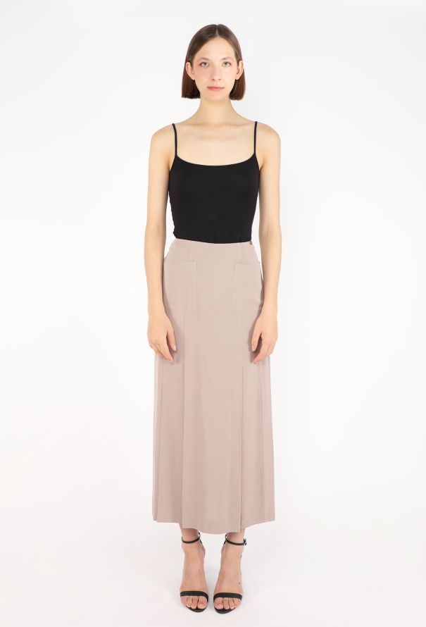Chanel Pleated Crêpe Skirt, S/S 1999 - 1