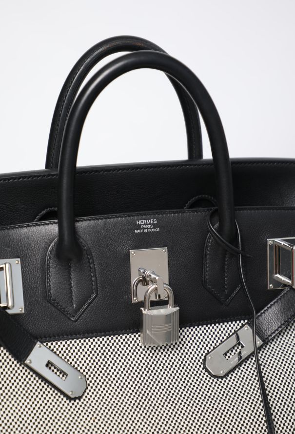 Hermès Evergrain & Toile Criss Haut à Courroies 40 - 15