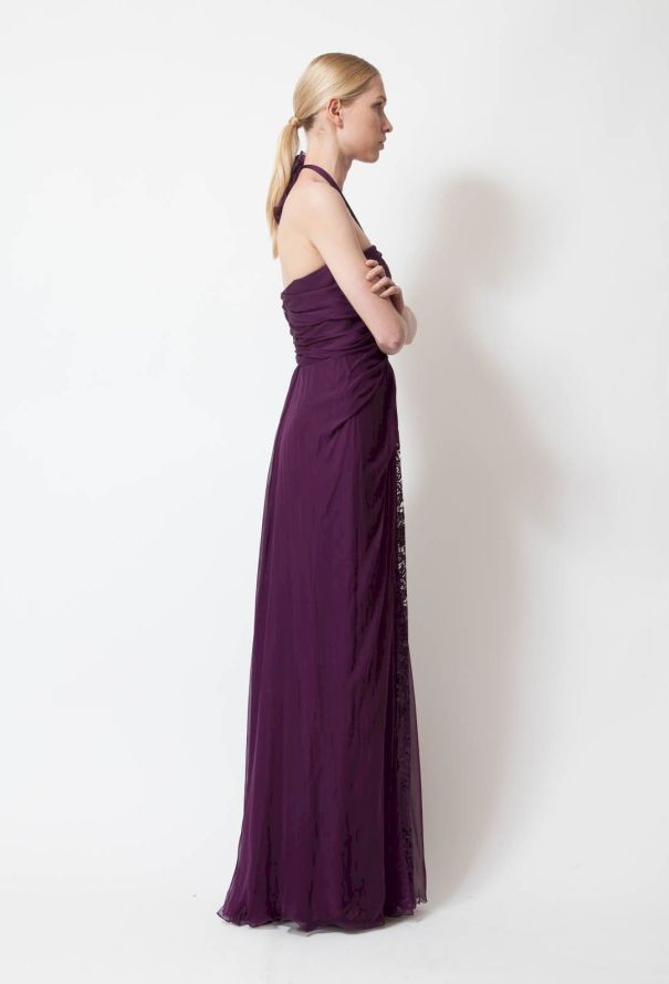 Lace Trimmed Gown - 2