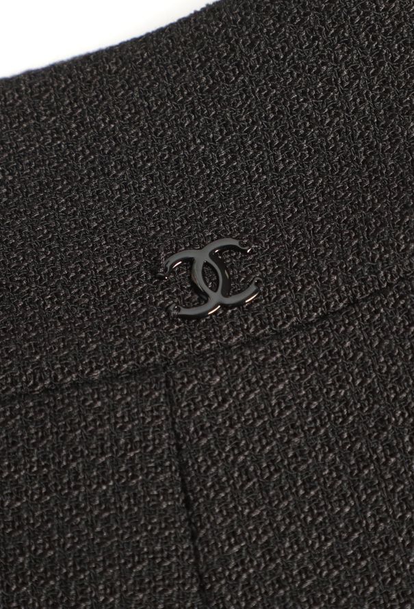 Chanel A-Line Silk Piqué Skirt - 5