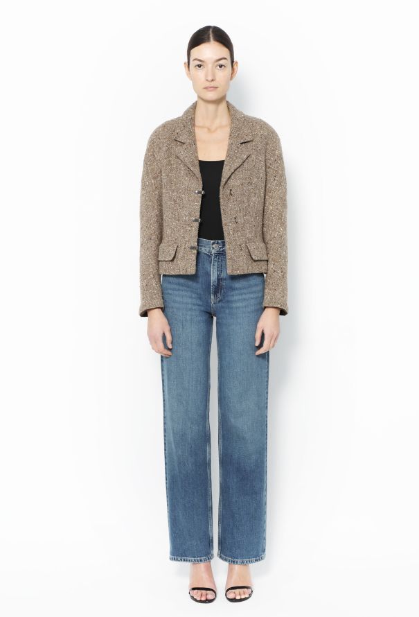 Chanel 1999 Lamé Tweed Jacket - 2