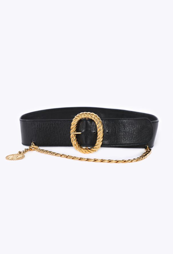 Chanel Medallion Chain & Leather Belt, F/W 1988 - 4