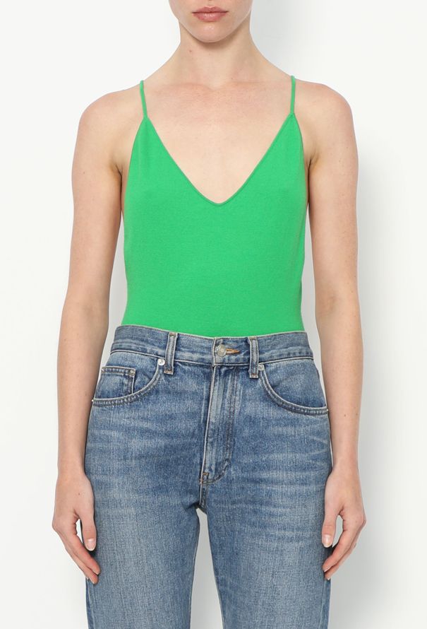 Bottega Veneta 2021 Cashmere Open-Back Bodysuit - 1